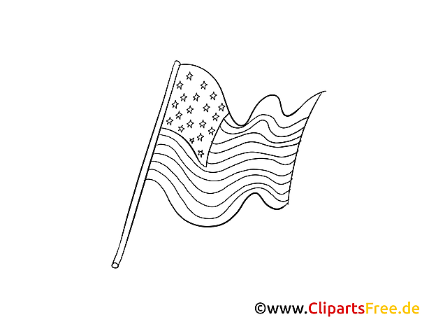 American flag - 4th July colourings American flag - 4th July colourings