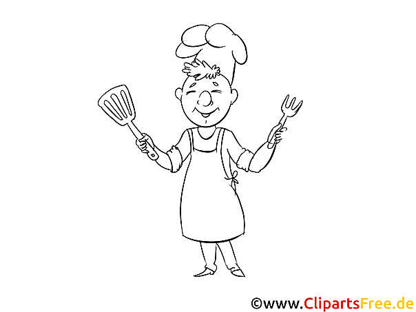 Little cook - 4th of July coloring pages Little cook - 4th of July coloring pages