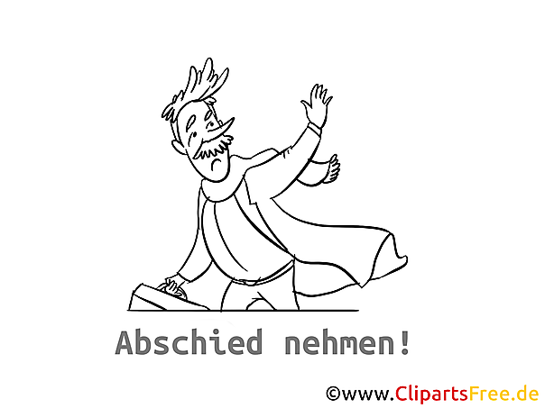 Abschied nehmen Bild zum Drucken und Ausmalen Abschied nehmen Bild zum Drucken und Ausmalen