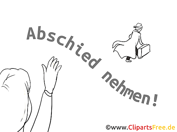 Ausmalbild Abschied nehmen Ausmalbild Abschied nehmen