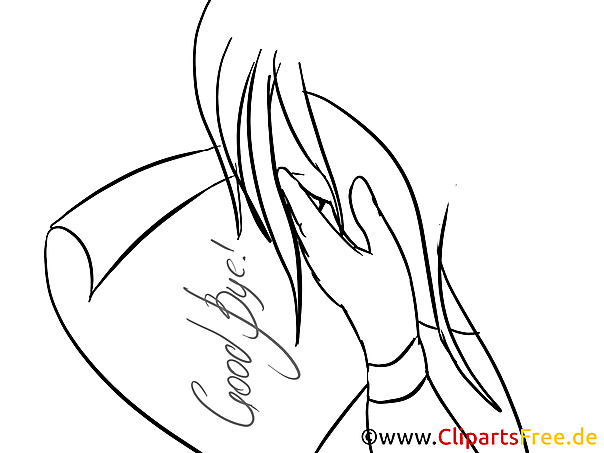 Good Bye Coloring Page Good Bye Coloring Page