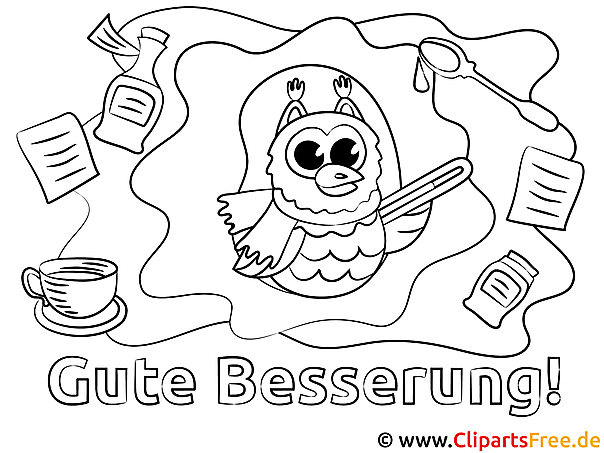 Eule Gute Besserung Malvorlagen kostenlos für Jung und Alt Eule Gute Besserung Malvorlagen kostenlos für Jung und Alt