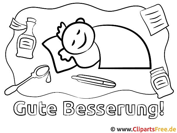 Krank Gute Besserung Ausmalbilder gratis für Kinder Krank Gute Besserung Ausmalbilder gratis für Kinder