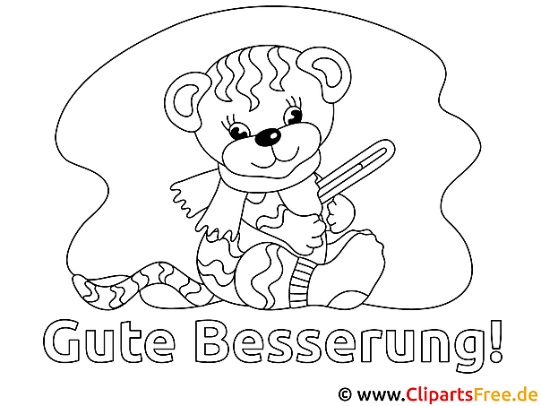 Teddybär Gute Besserung gratis Bilder zum Ausmalen Teddybär Gute Besserung gratis Bilder zum Ausmalen