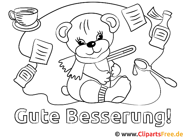 Teddybär Gute Besserung Malvorlagen kostenlos für Jung und Alt Teddybär Gute Besserung Malvorlagen kostenlos für Jung und Alt