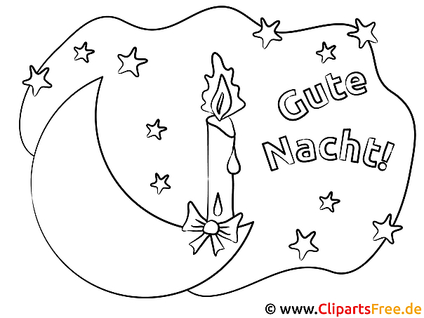 Kerze auf dem Mond Gute Nacht Ausmalbilder kostenlos Kerze auf dem Mond Gute Nacht Ausmalbilder kostenlos