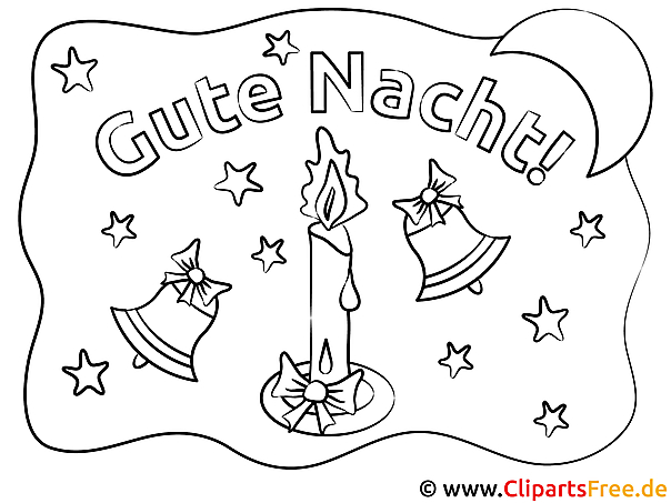 Kerze Glocken Gute Nacht Bilder zum Ausmalen Kerze Glocken Gute Nacht Bilder zum Ausmalen