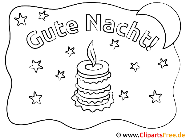 Kerze Gute Nacht Bilder zum Ausmalen Kerze Gute Nacht Bilder zum Ausmalen