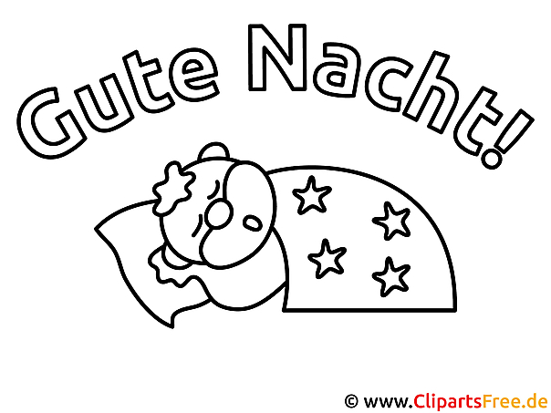 Schlaf Gute Nacht kostenlose Ausmalbilder Schlaf Gute Nacht kostenlose Ausmalbilder