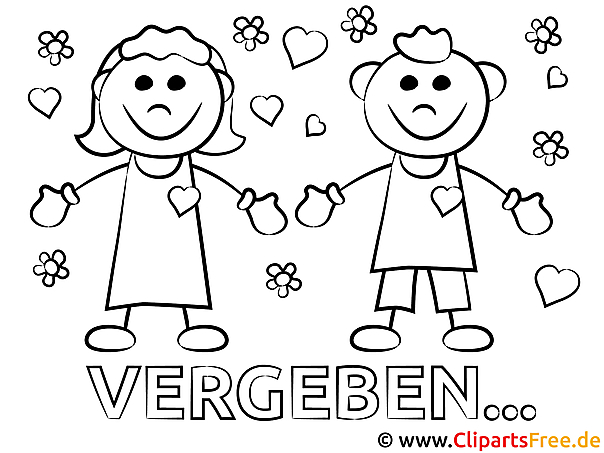 Vergeben Bild zum Ausmalen Vergeben Bild zum Ausmalen