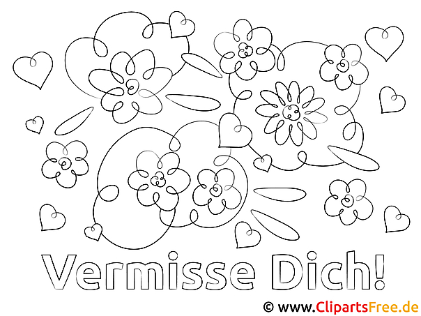 Vermisse dich Malvorlage Vermisse dich Malvorlage