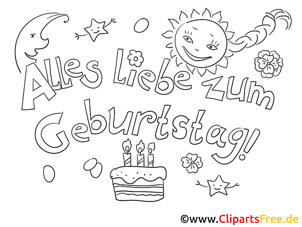 Süßigkeiten Malvorlage - Grusskarten zum Geburtstag selbst basteln Süßigkeiten Malvorlage - Grusskarten zum Geburtstag selbst basteln