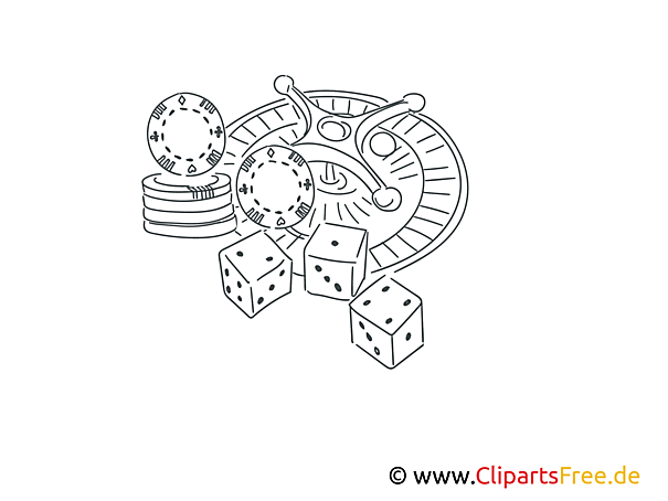 Casino Illustrationen schwarz-weiß zum Drucken und Ausmalen Casino Illustrationen schwarz-weiß zum Drucken und Ausmalen
