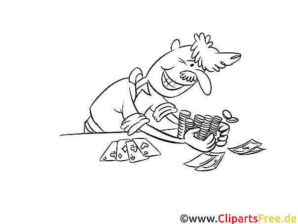 Gewinn Bild, Illustration schwarz-weiß zum Ausmalen Gewinn Bild, Illustration schwarz-weiß zum Ausmalen