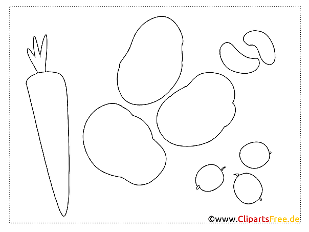 Kostenlose Ausmalbilder und Malvorlagen - Obst und Gemüse Kostenlose Ausmalbilder und Malvorlagen - Obst und Gemüse