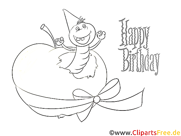 Funny Coloring to Birthday for free Funny Coloring to Birthday for free