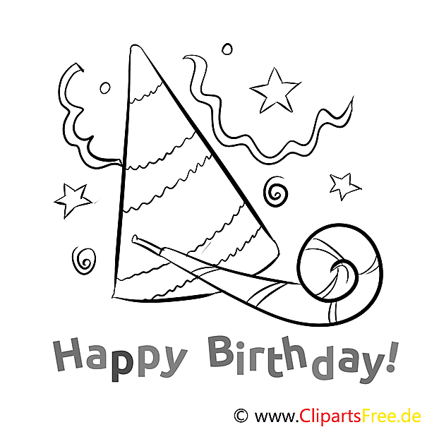 Party Geburtstag Ausmalbild gratis Party Geburtstag Ausmalbild gratis