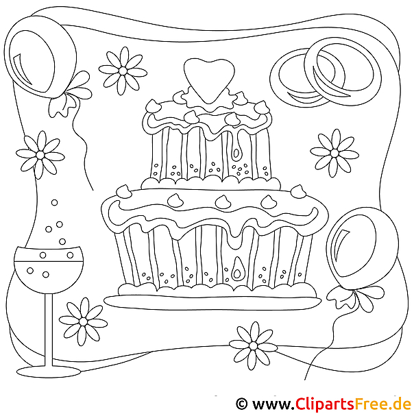 Ausmalbild Kuchen Ausmalbild Kuchen