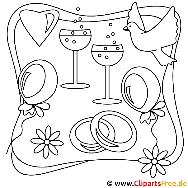 Ausmalbilder Hochzeit kostenlos Ausmalbilder Hochzeit kostenlos