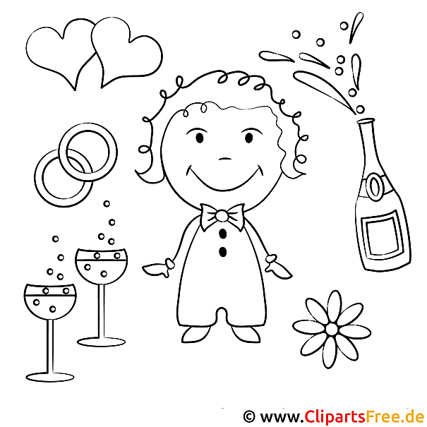 Malvorlage zur Hochzeit Malvorlage zur Hochzeit