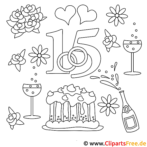 Party Bild zum Malen Party Bild zum Malen