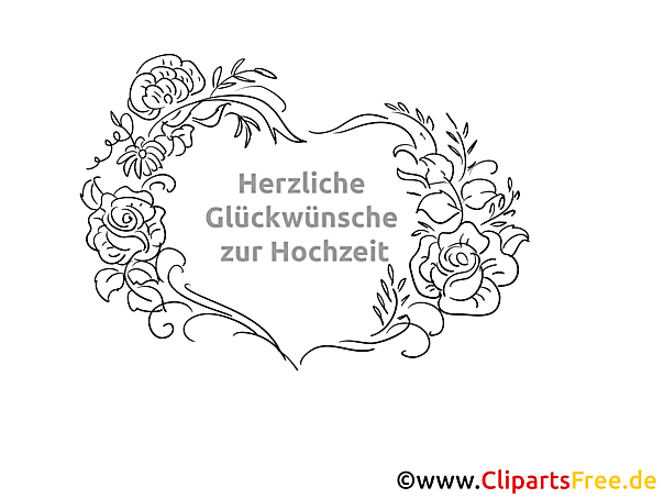 Ranken schön mit Hochzeitswünschen Malbild Ranken schön mit Hochzeitswünschen Malbild