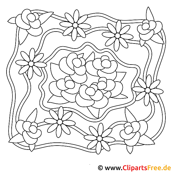 Rosen Malvorlage zum Drucken Rosen Malvorlage zum Drucken