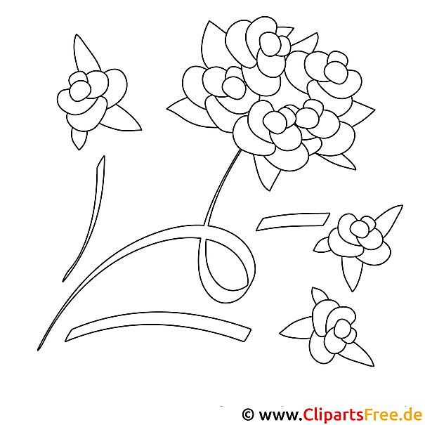 Rosen Malvorlagen gratis Rosen Malvorlagen gratis