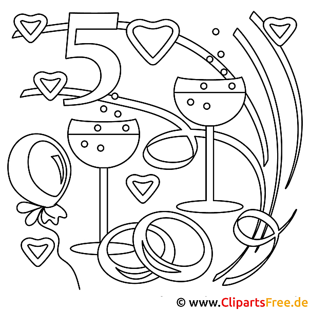 Schwarz-Weiss Clipart-Bilder zum Ausmalen Hochzeit Schwarz-Weiss Clipart-Bilder zum Ausmalen Hochzeit