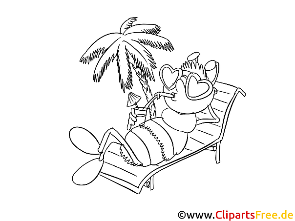 Bien eim Urlaub Malvorlage Bien eim Urlaub Malvorlage