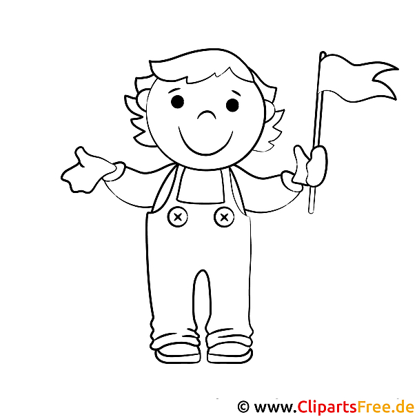 Junge im Kindergarten Bild zum Ausmalen Junge im Kindergarten Bild zum Ausmalen