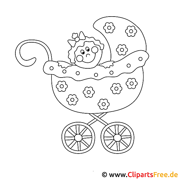Kinderwagen Bild zum Ausmalen Kinderwagen Bild zum Ausmalen