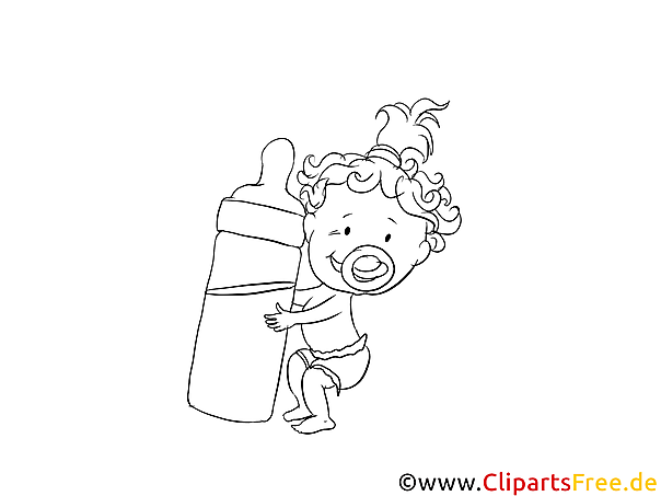 Little Baby Coloring Page free Little Baby Coloring Page free