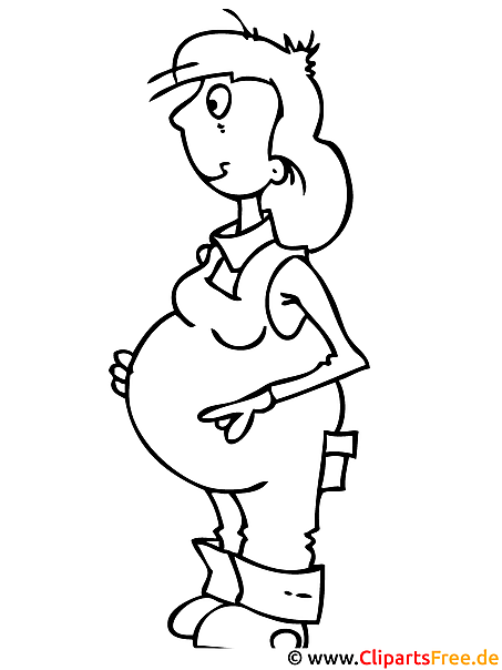 schwangere frau bild malvorlage fuer kinder