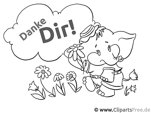 Ausmalbild Danke Ausmalbild Danke