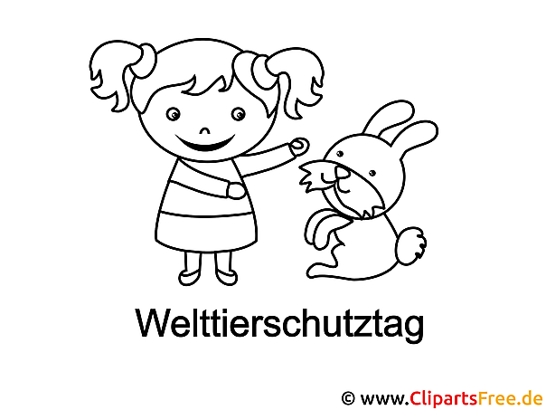 Mädchen und Hase Malvorlage Mädchen und Hase Malvorlage