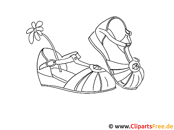Zeichenvorlage Sommerschuhe Zeichenvorlage Sommerschuhe