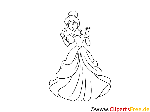 Prinzessin zum Ausmalen Malbild, Vorlage kostenlos Prinzessin zum Ausmalen Malbild, Vorlage kostenlos