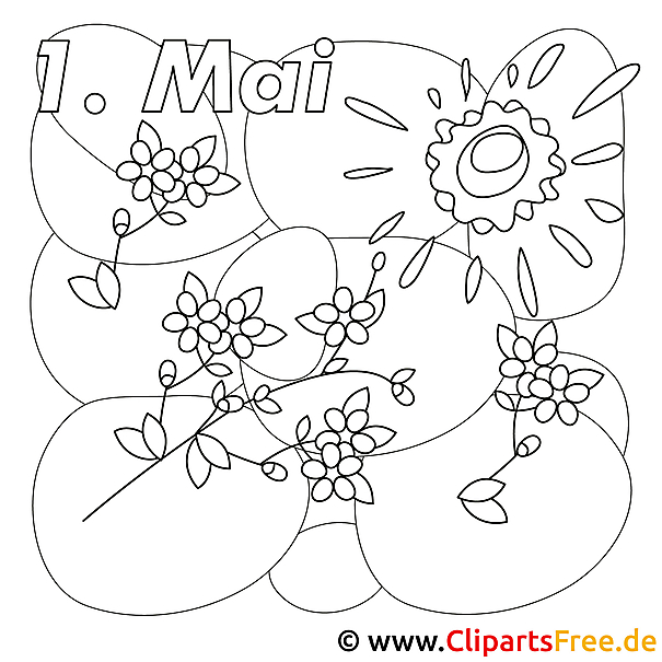 Mai Bilder zum Ausmalen Mai Bilder zum Ausmalen