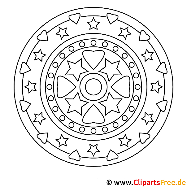 Herbst Mandala zum Ausmalen Herbst Mandala zum Ausmalen
