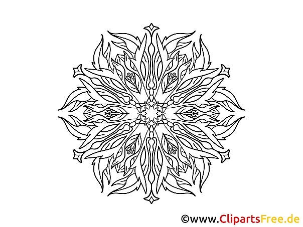 Mandala-Ausmalbild gratis (6) Mandala-Ausmalbild gratis (6)