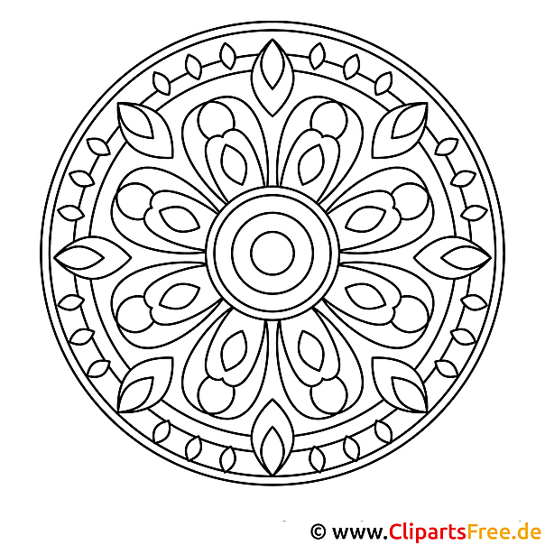 Mandala Malvorlage Mandala Malvorlage