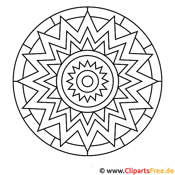 Mandala zum Ausmalen Mandala zum Ausmalen