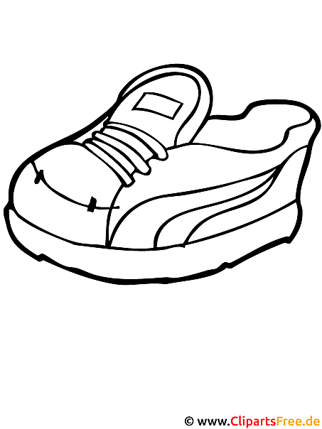 Sportschuh - Ausmalbilder kostenlos Sportschuh - Ausmalbilder kostenlos