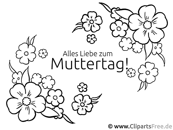 Alles Liebe zum Muttertag Malvorlage kostenlos Alles Liebe zum Muttertag Malvorlage kostenlos