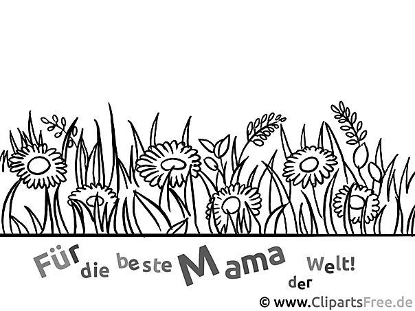 Blumen für Mama zum Ausmalen Blumen für Mama zum Ausmalen