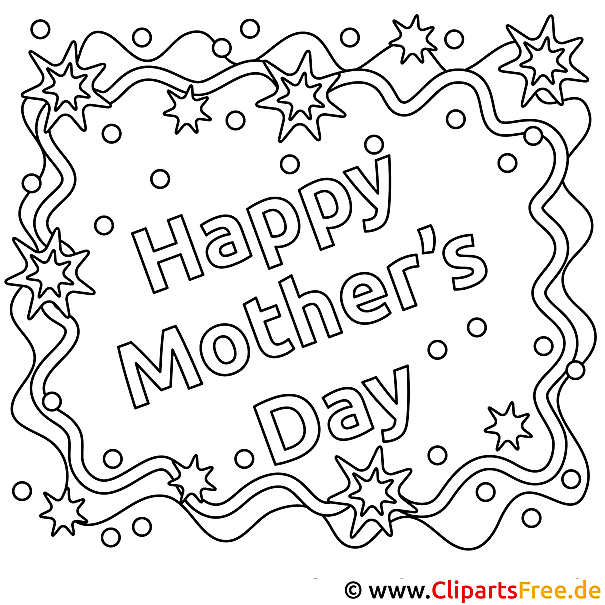 Happy Mother's Day Ausmalbild Happy Mother's Day Ausmalbild