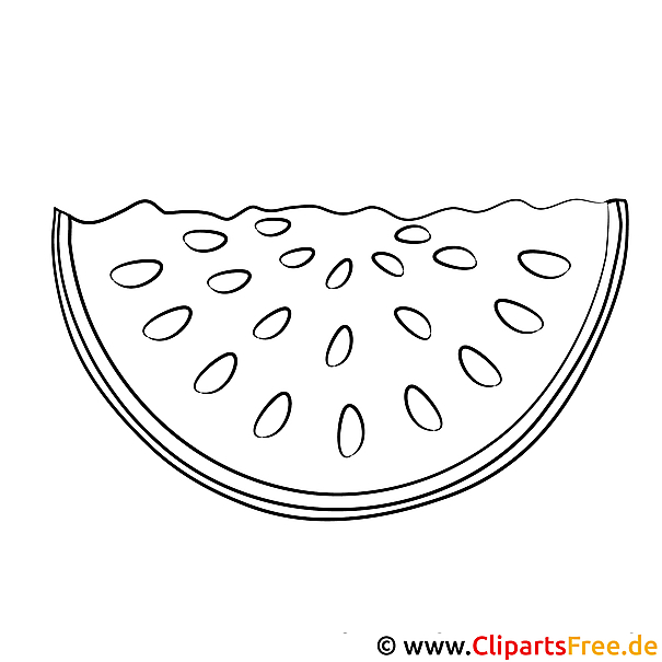 Wassermelone Bild Zum Ausmalen