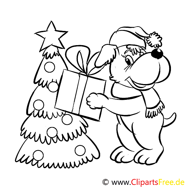 hund geschenk ausmalbild malvorlage zum drucken und ausmalen