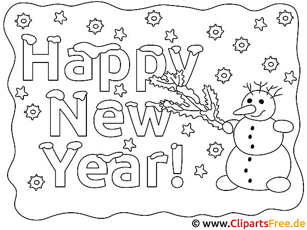 Malvorlage Neujahr Malvorlage Neujahr